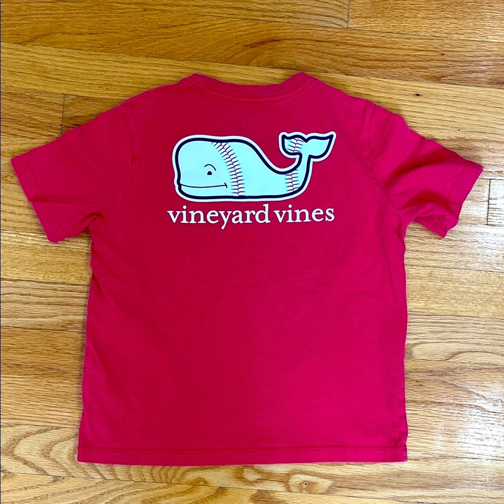 Vineyard Vines Kids Classic Red Tee